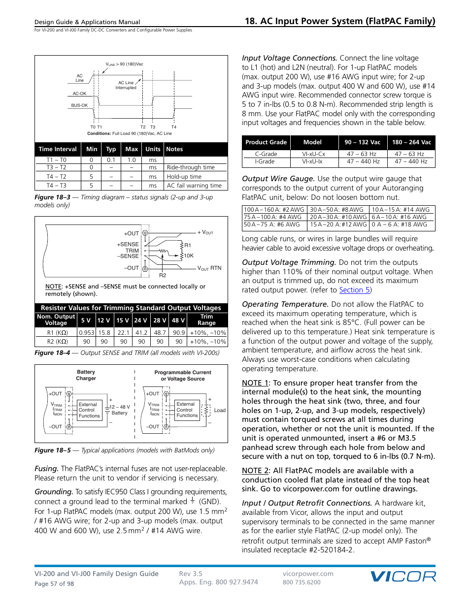 Ac input power system (flatpac family) | Vicor VI-J00 Family DC-DC Converters and Configurable Power Supplies User Manual | Page 58 / 99