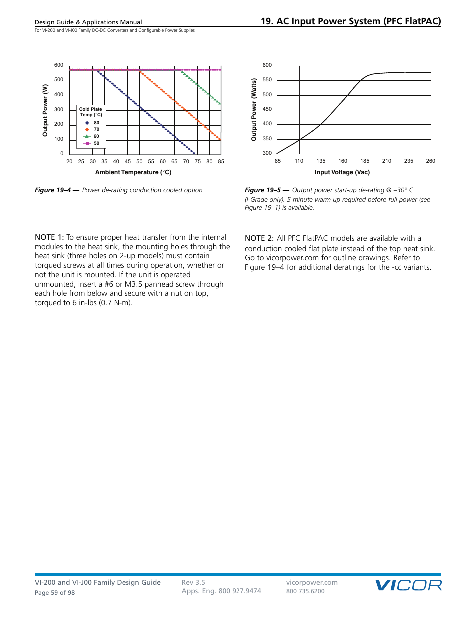 Ac input power system (pfc flatpac) | Vicor VI-J00 Family DC-DC Converters and Configurable Power Supplies User Manual | Page 60 / 99