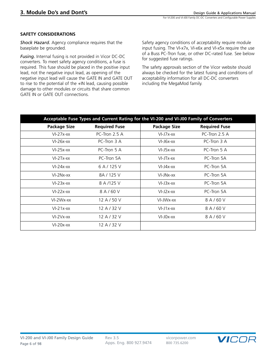 Vicor VI-J00 Family DC-DC Converters and Configurable Power Supplies User Manual | Page 7 / 99