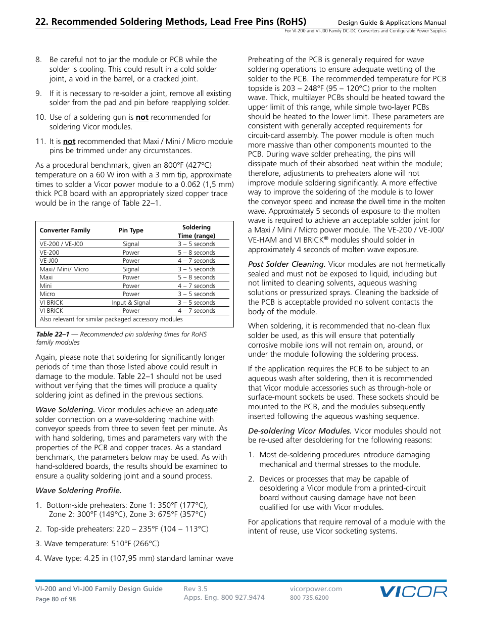 Vicor VI-J00 Family DC-DC Converters and Configurable Power Supplies User Manual | Page 81 / 99