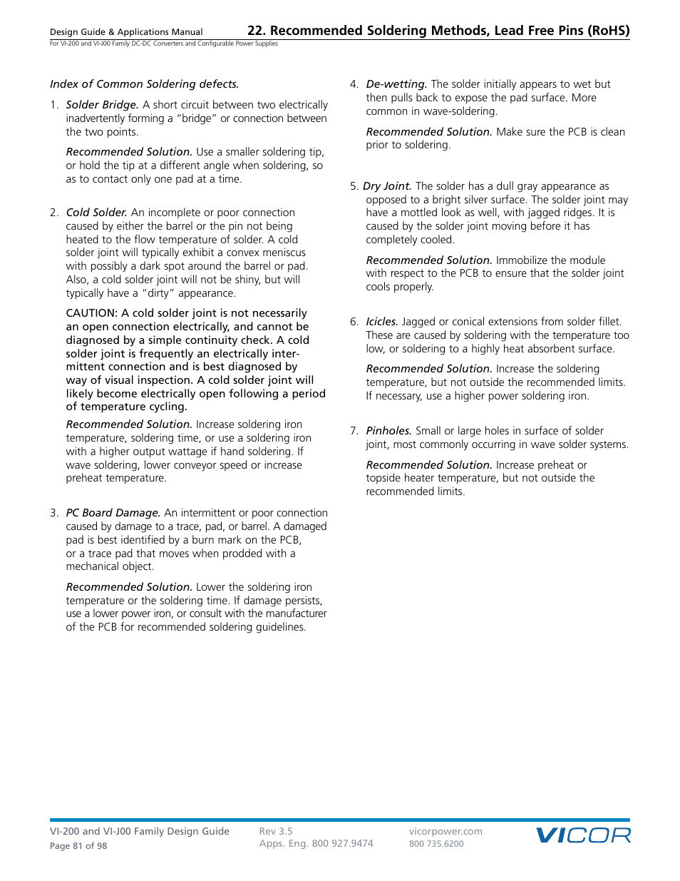 Vicor VI-J00 Family DC-DC Converters and Configurable Power Supplies User Manual | Page 82 / 99