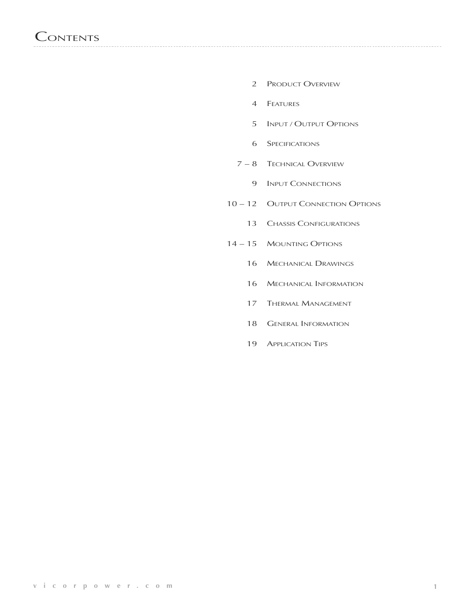 Vicor VIPAC 28 Vdc MIL-COTS User Manual | Page 2 / 21