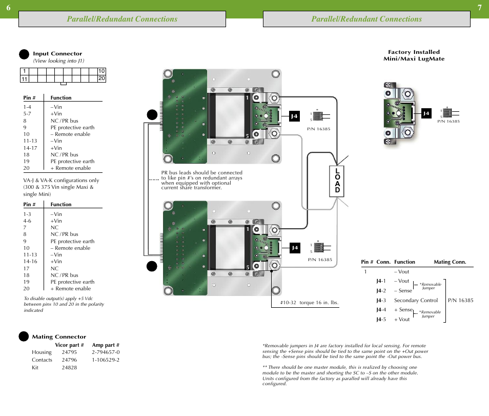 Vicor VIPAC Array Family of DC-DC Converters Up to 750 Watts User Manual | Page 4 / 7