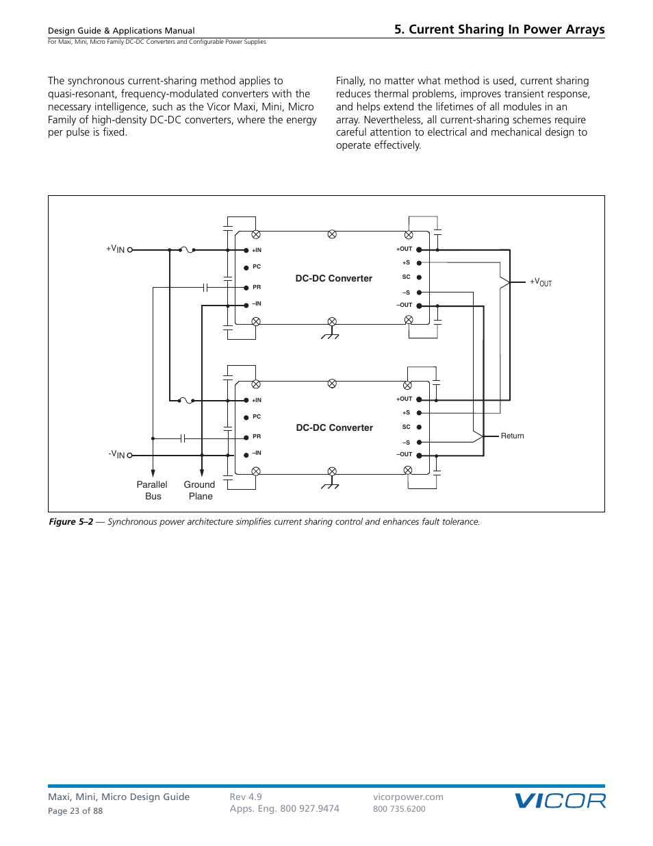 Current sharing in power arrays | Vicor Micro Family of DC-DC Converter User Manual | Page 24 / 89
