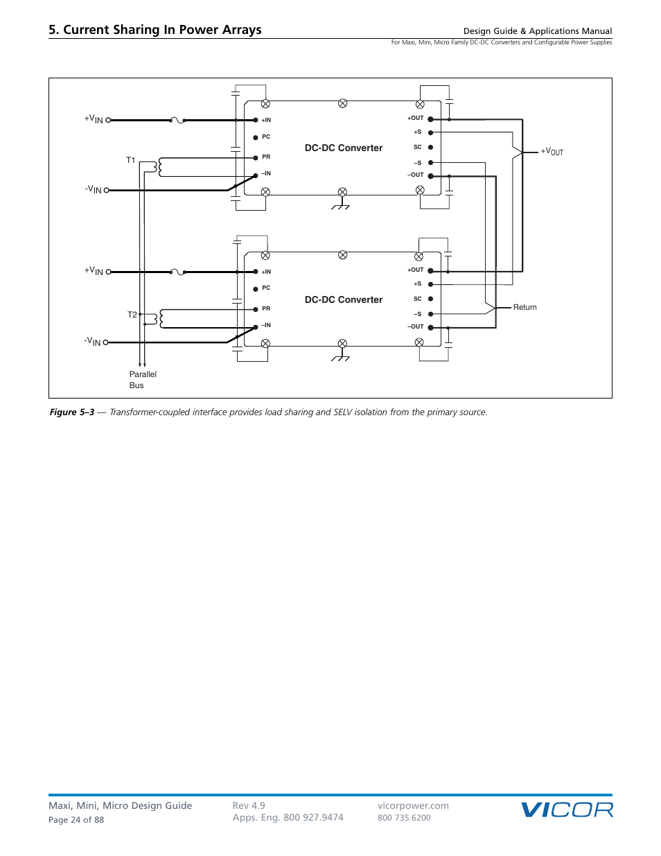 Current sharing in power arrays | Vicor Micro Family of DC-DC Converter User Manual | Page 25 / 89