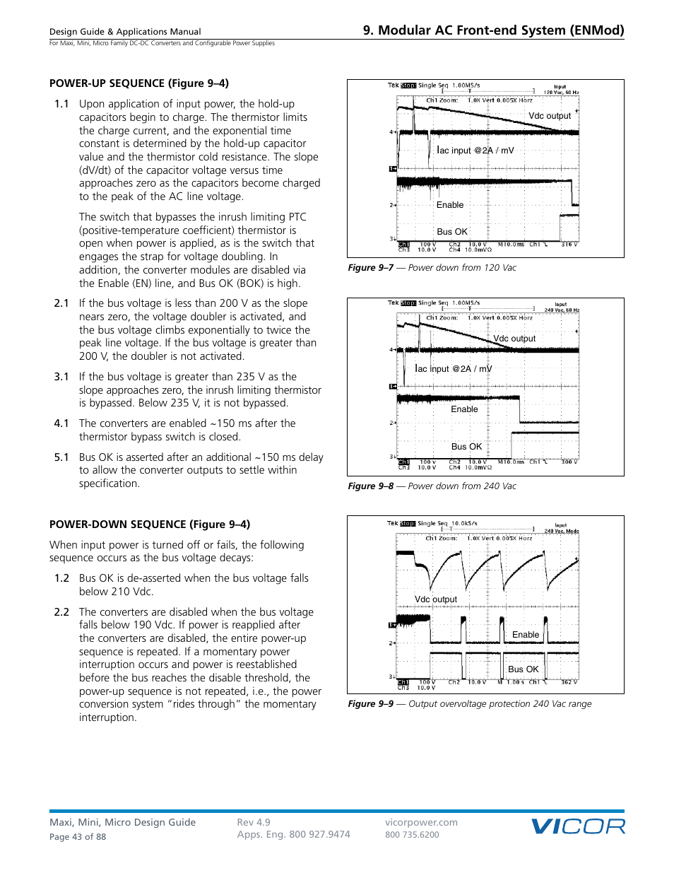 Modular ac front-end system (enmod) | Vicor Micro Family of DC-DC Converter User Manual | Page 44 / 89