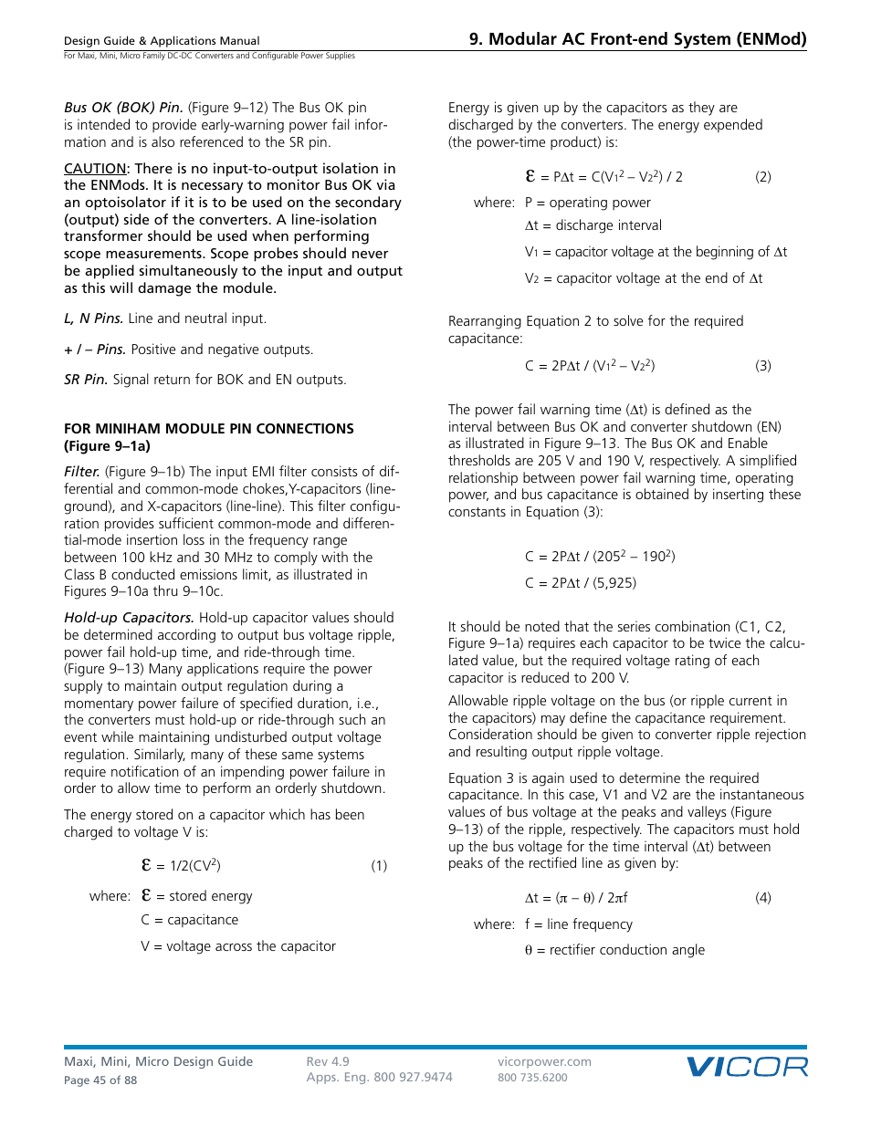 Vicor Micro Family of DC-DC Converter User Manual | Page 46 / 89