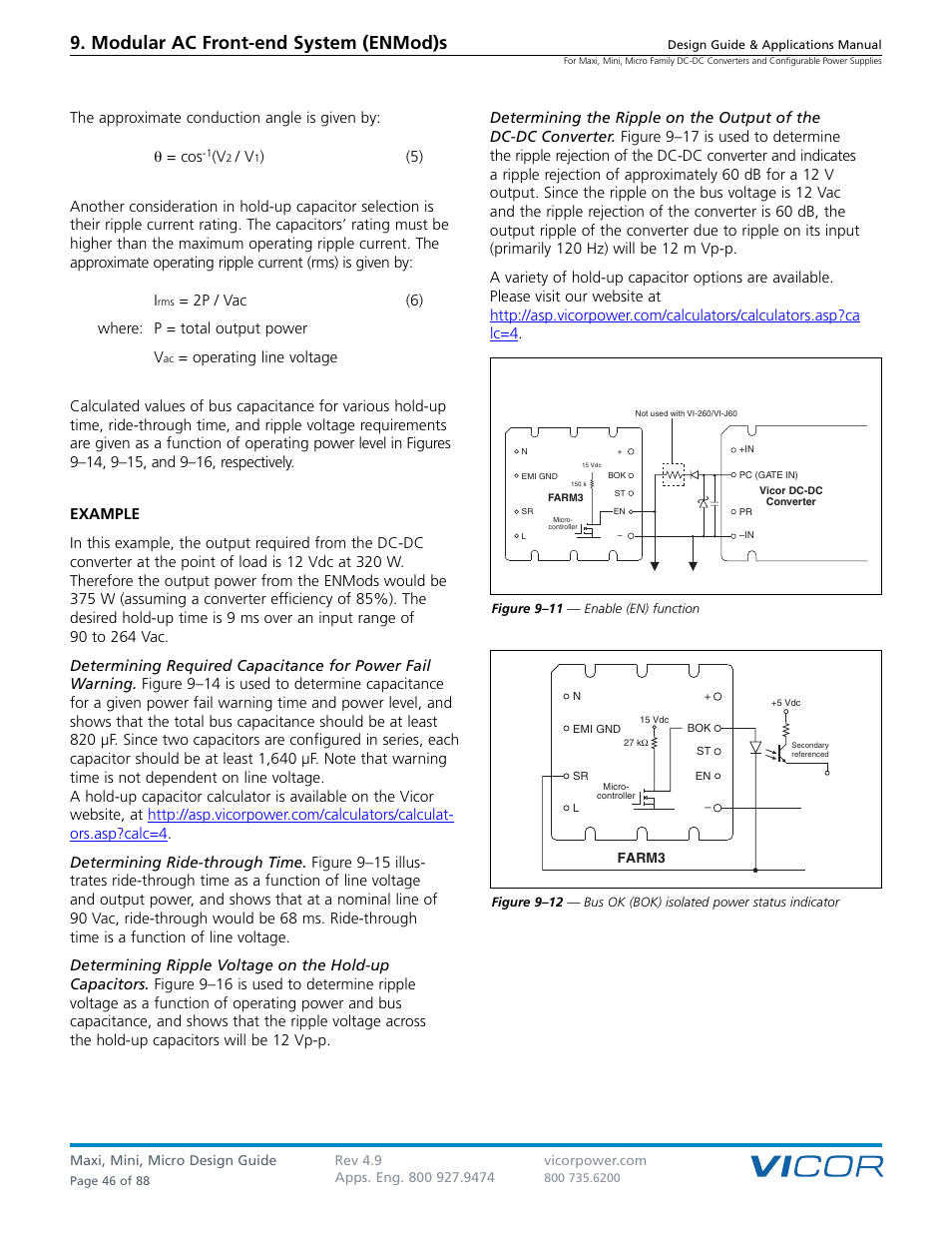 Modular ac front-end system (enmod)s | Vicor Micro Family of DC-DC Converter User Manual | Page 47 / 89