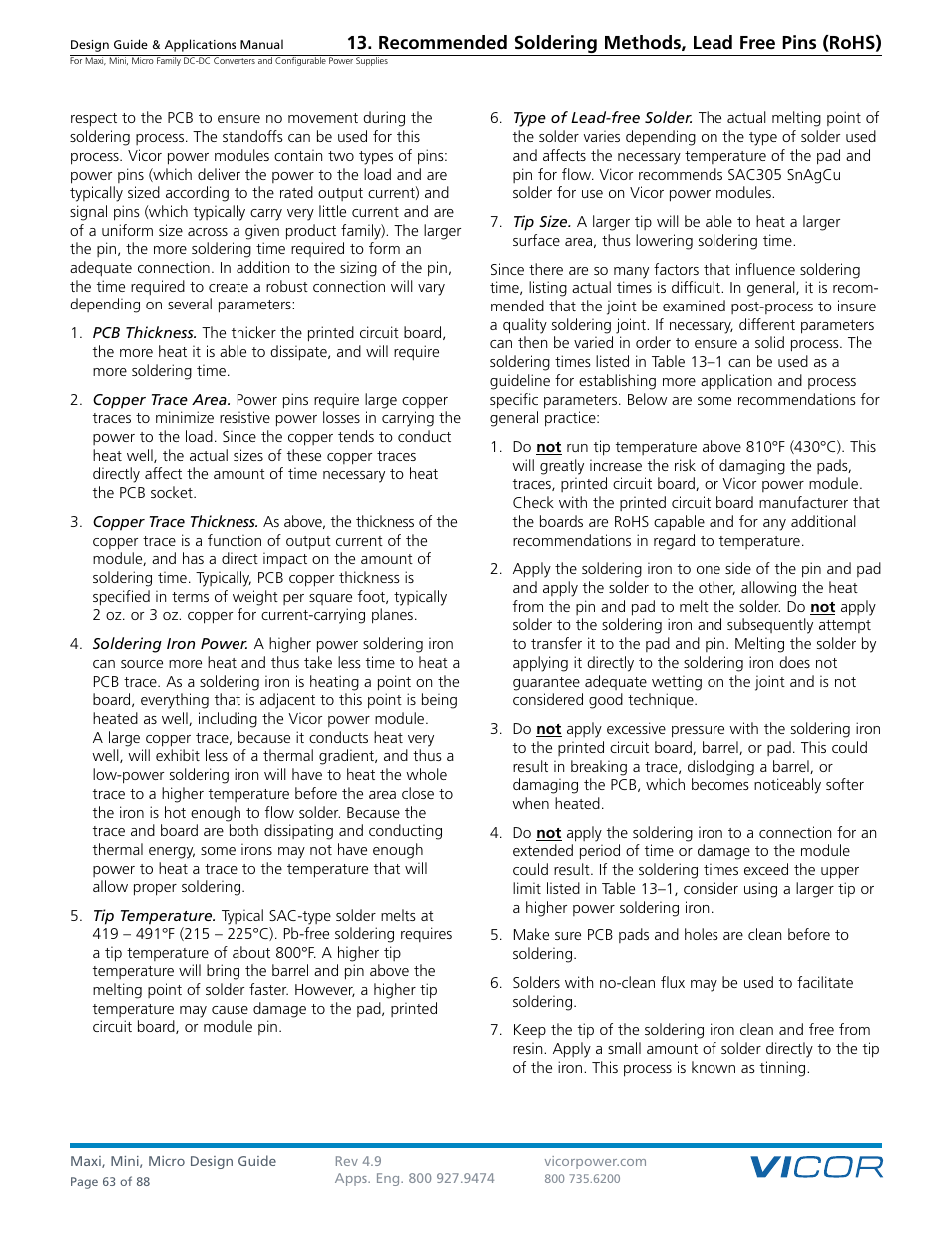 Vicor Micro Family of DC-DC Converter User Manual | Page 64 / 89