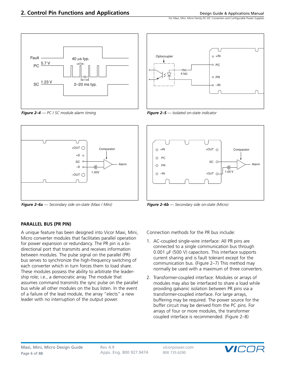 Control pin functions and applications | Vicor Micro Family of DC-DC Converter User Manual | Page 7 / 89