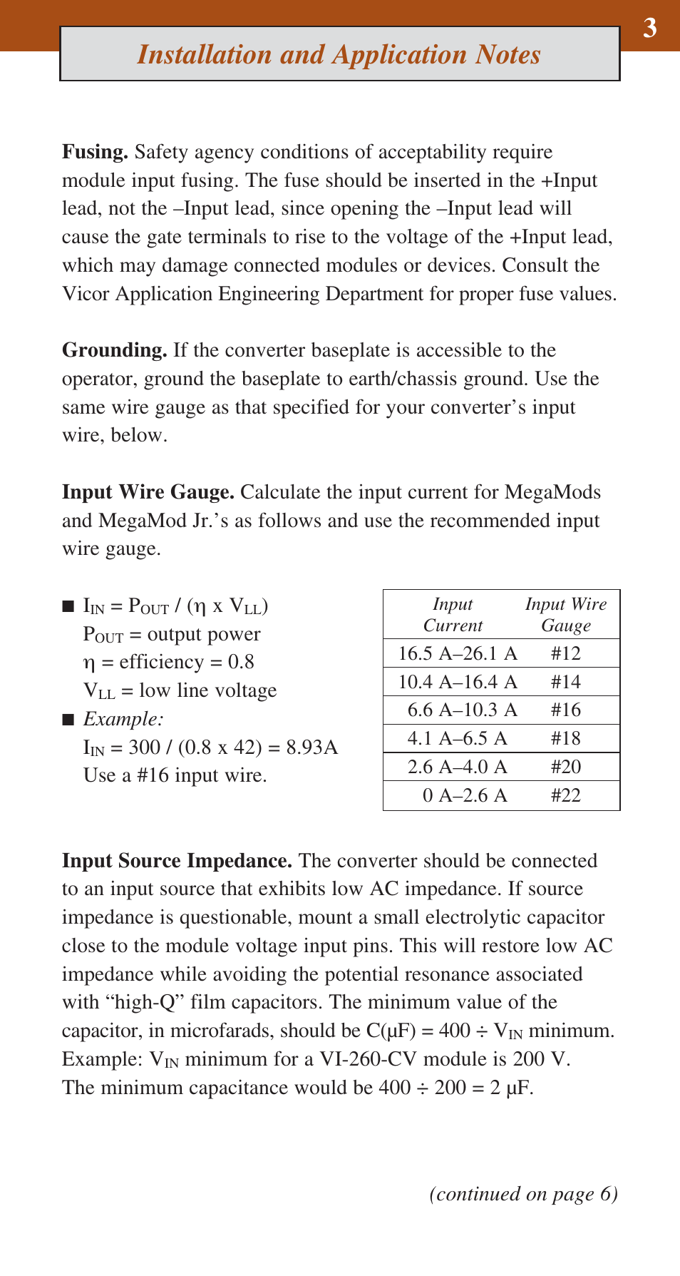 Vicor MegaMod DC-DC Converter Family User Manual | Page 4 / 8