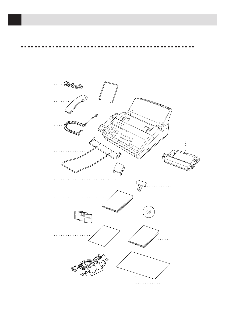 Packing list | Brother MFC 1780 User Manual | Page 18 / 99