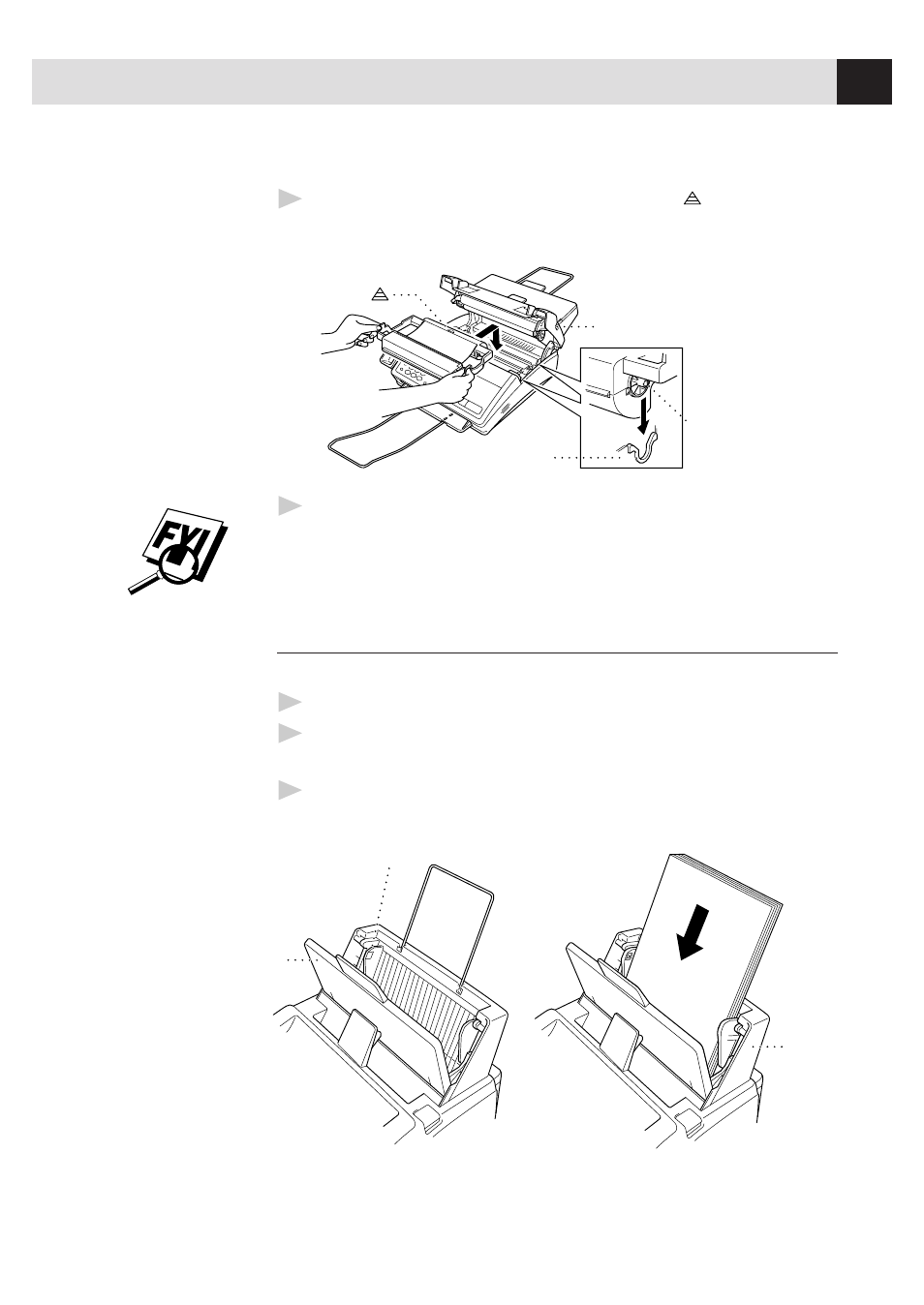 Install recording paper | Brother MFC 1780 User Manual | Page 21 / 99