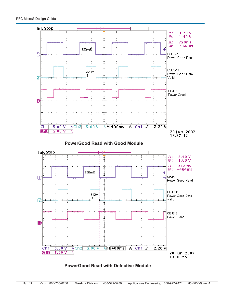 Vicor PFC MicroS Power Factor Corrected AC-DC Switcher User Manual | Page 12 / 22