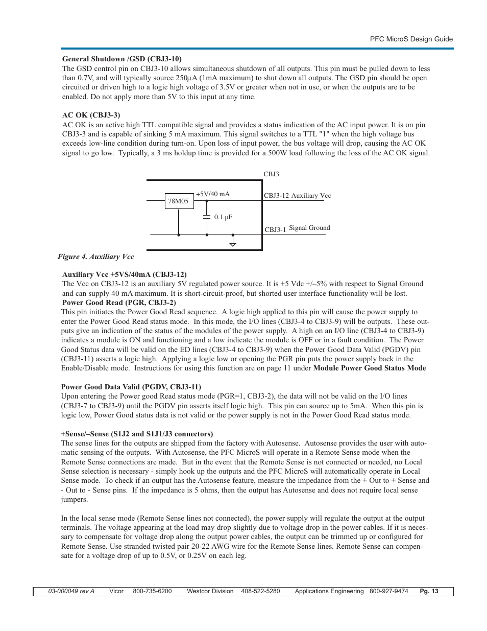 Vicor PFC MicroS Power Factor Corrected AC-DC Switcher User Manual | Page 13 / 22
