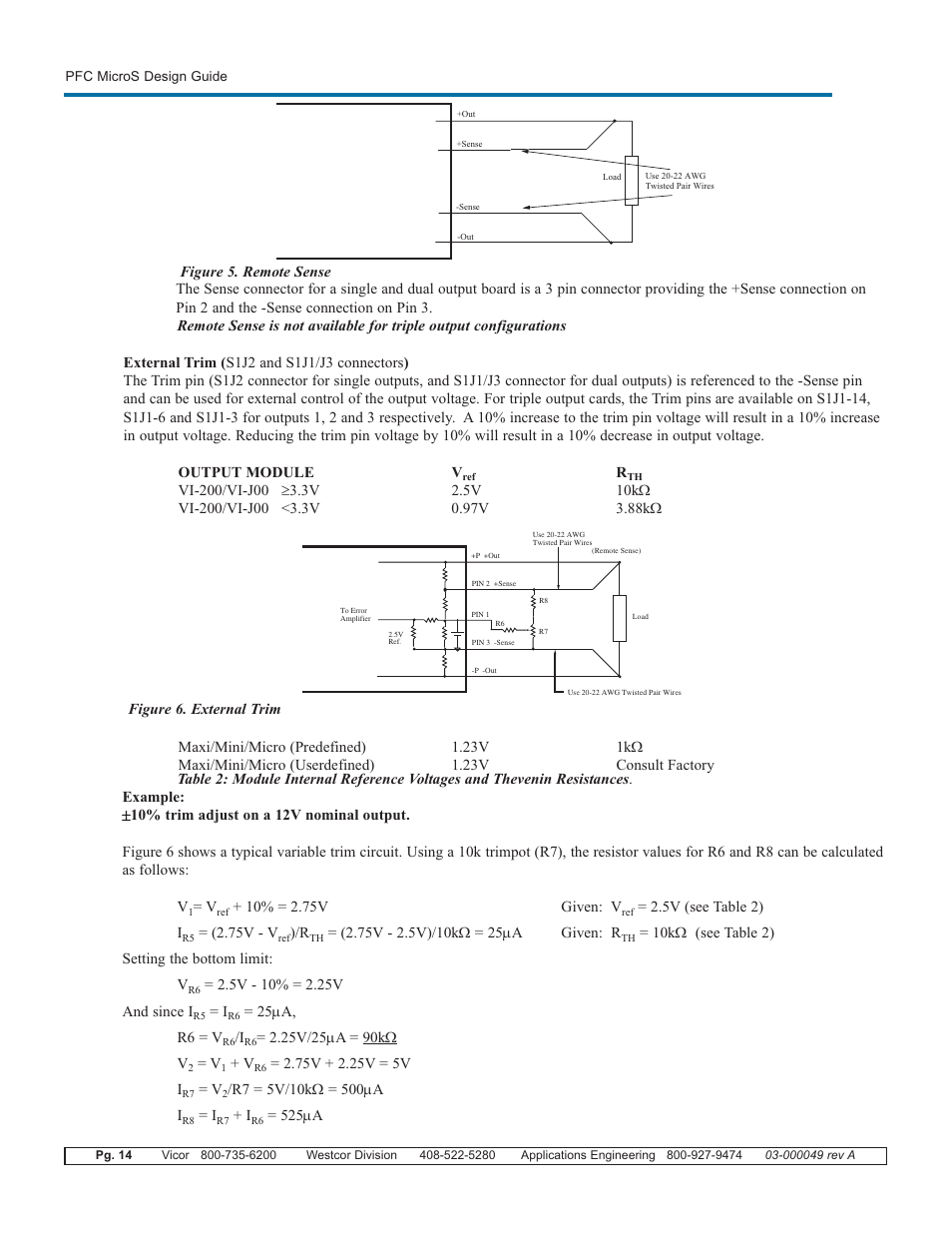 Vicor PFC MicroS Power Factor Corrected AC-DC Switcher User Manual | Page 14 / 22