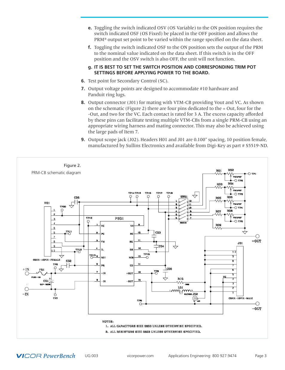 Vicor PRM-AL Customer Evaluation Boards User Manual | Page 3 / 9