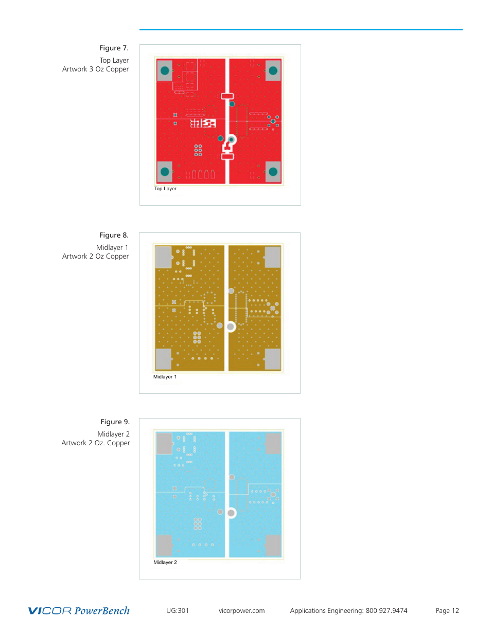 Pcb artwork | Vicor PI31xx-xx-EVAL1 Cool-Power ZVS Isolated DC-DC Converter Evaluation Board User Manual | Page 12 / 14