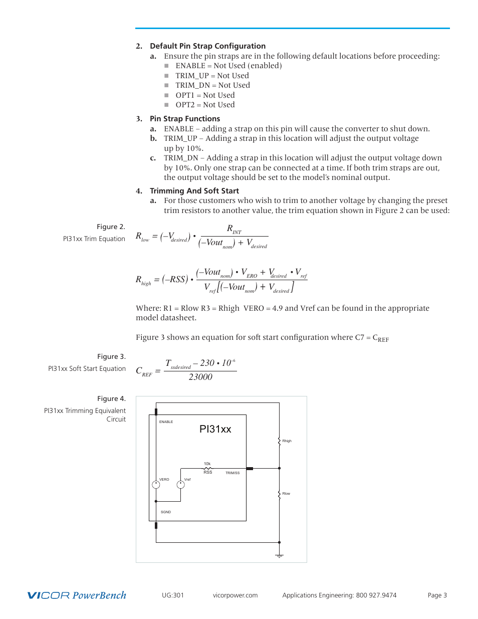 Thermal considerations, Pi31xx | Vicor PI31xx-xx-EVAL1 Cool-Power ZVS Isolated DC-DC Converter Evaluation Board User Manual | Page 3 / 14