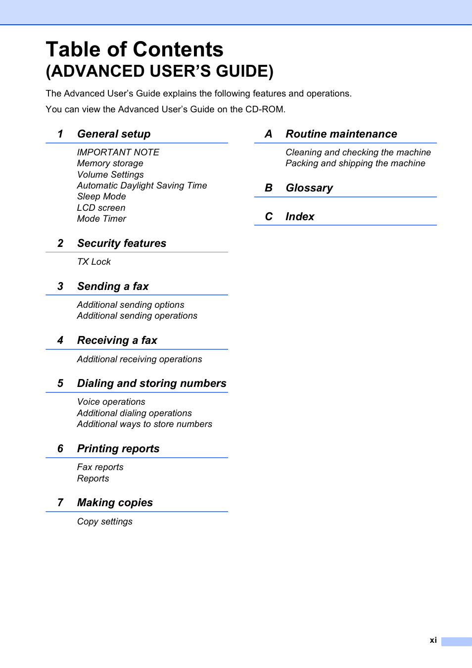 Brother Fax Machine MFC-J425W User Manual | Page 13 / 121