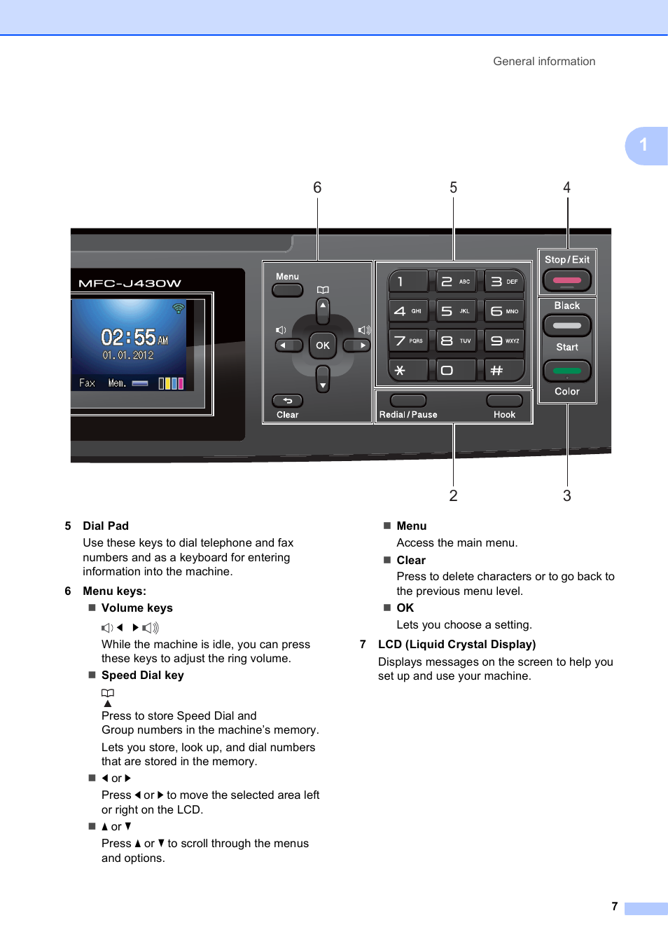 Brother Fax Machine MFC-J425W User Manual | Page 21 / 121