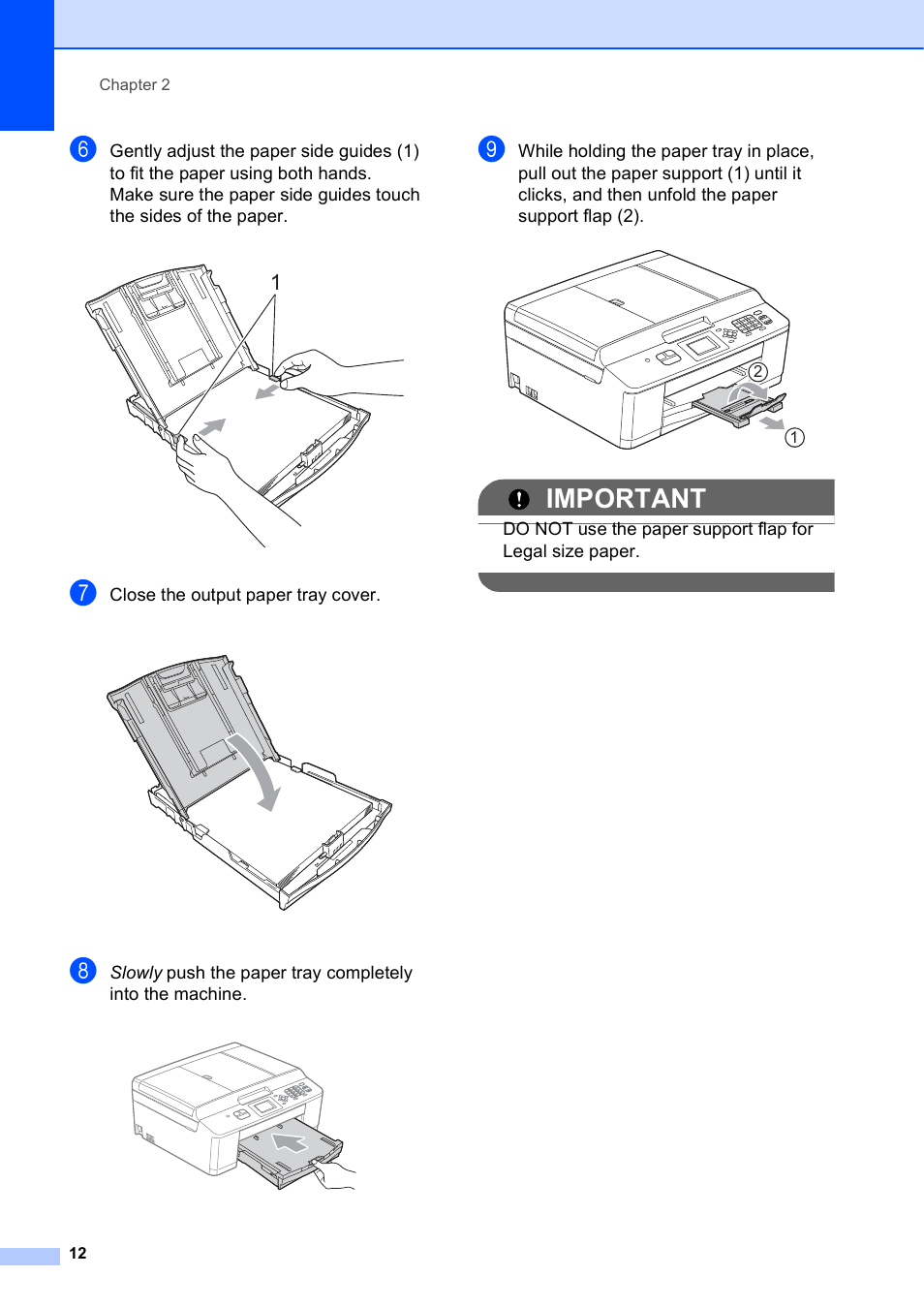 Important | Brother Fax Machine MFC-J425W User Manual | Page 26 / 121