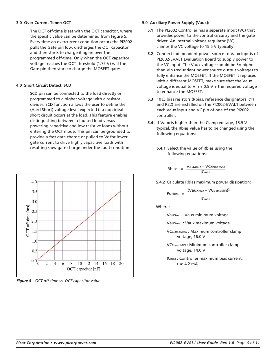 Vicor PI2002-EVAL1 Active ORing With Load Disconnect Evaluation Board User Manual | Page 6 / 11