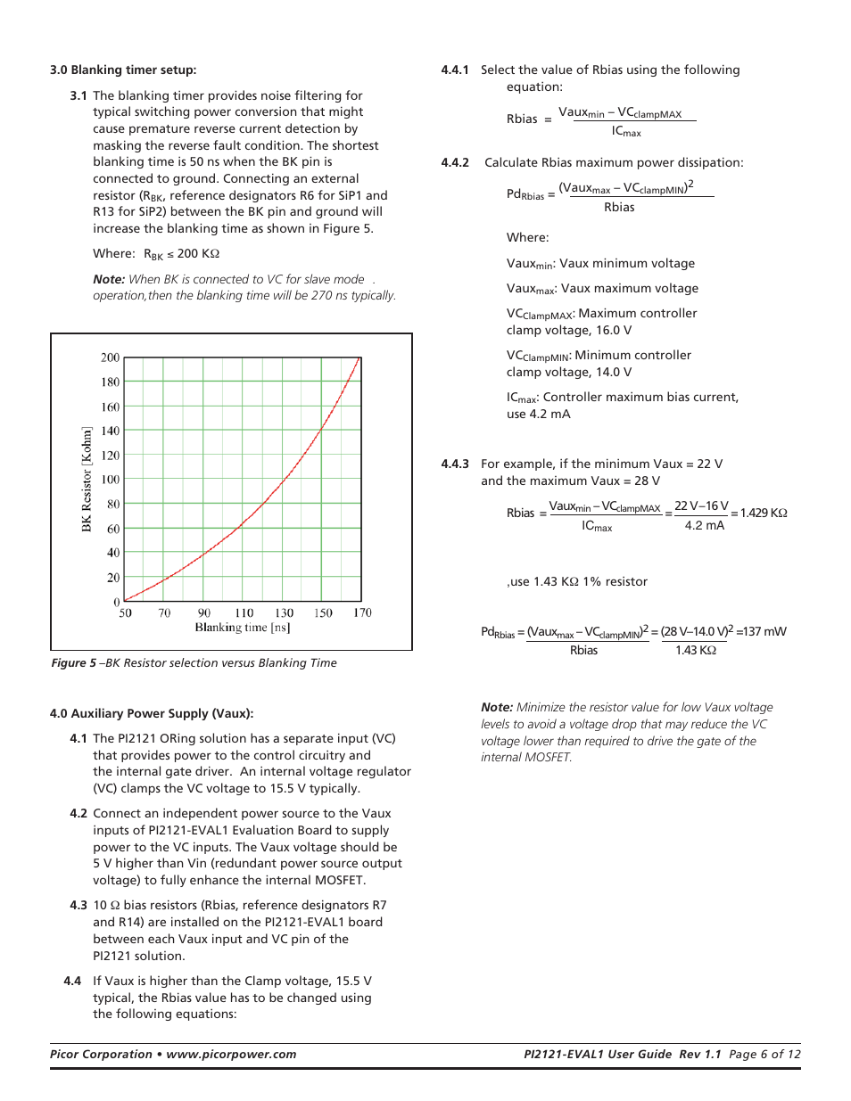 Vicor PI2121-EVAL1 Full-Function Active ORing Evaluation Board User Manual | Page 6 / 12