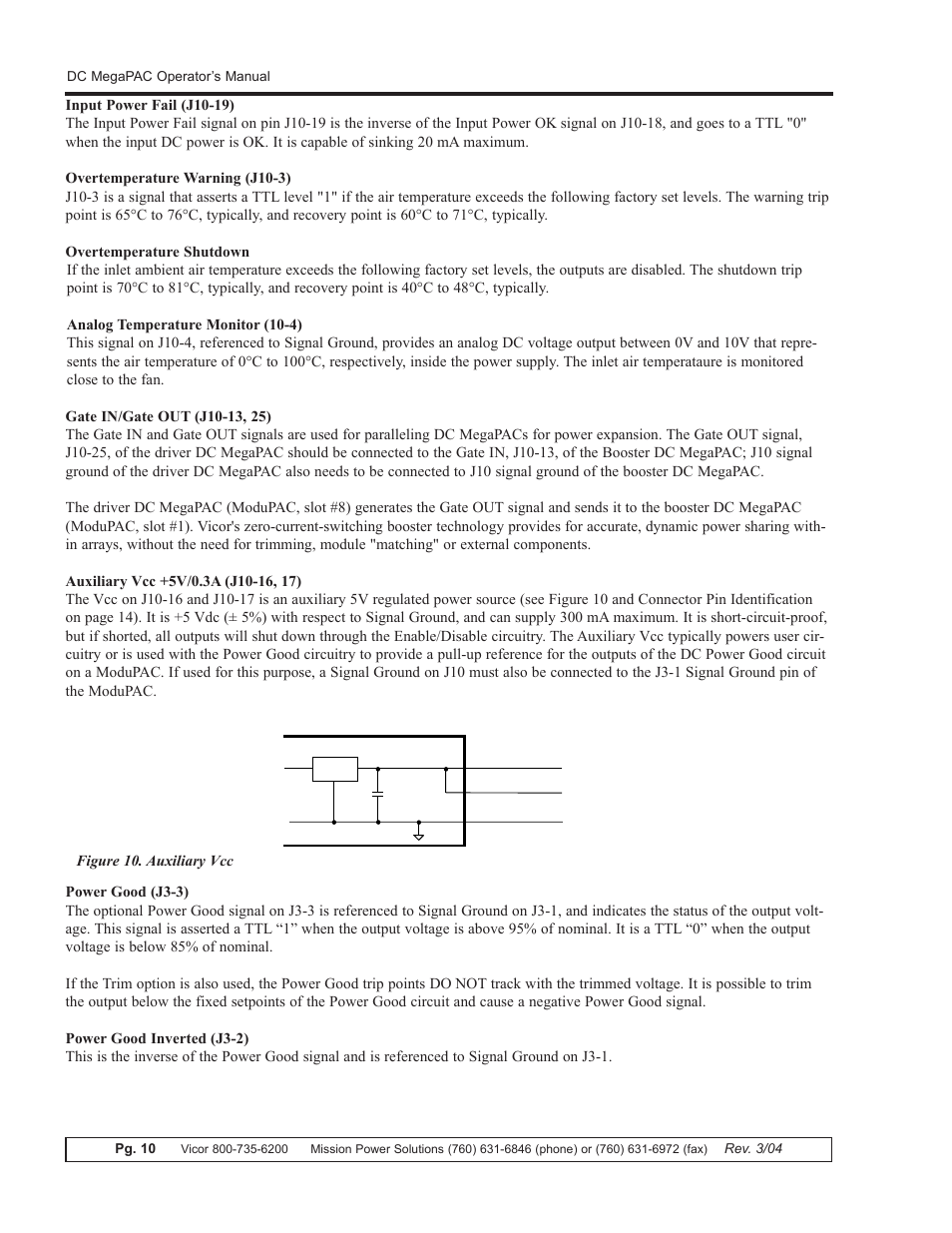 Vicor DC MegaPAC DC-DC Switcher User Manual | Page 10 / 18