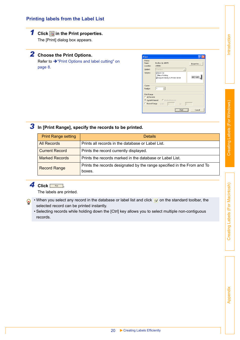 Brother QL-650TD User Manual | Page 20 / 65