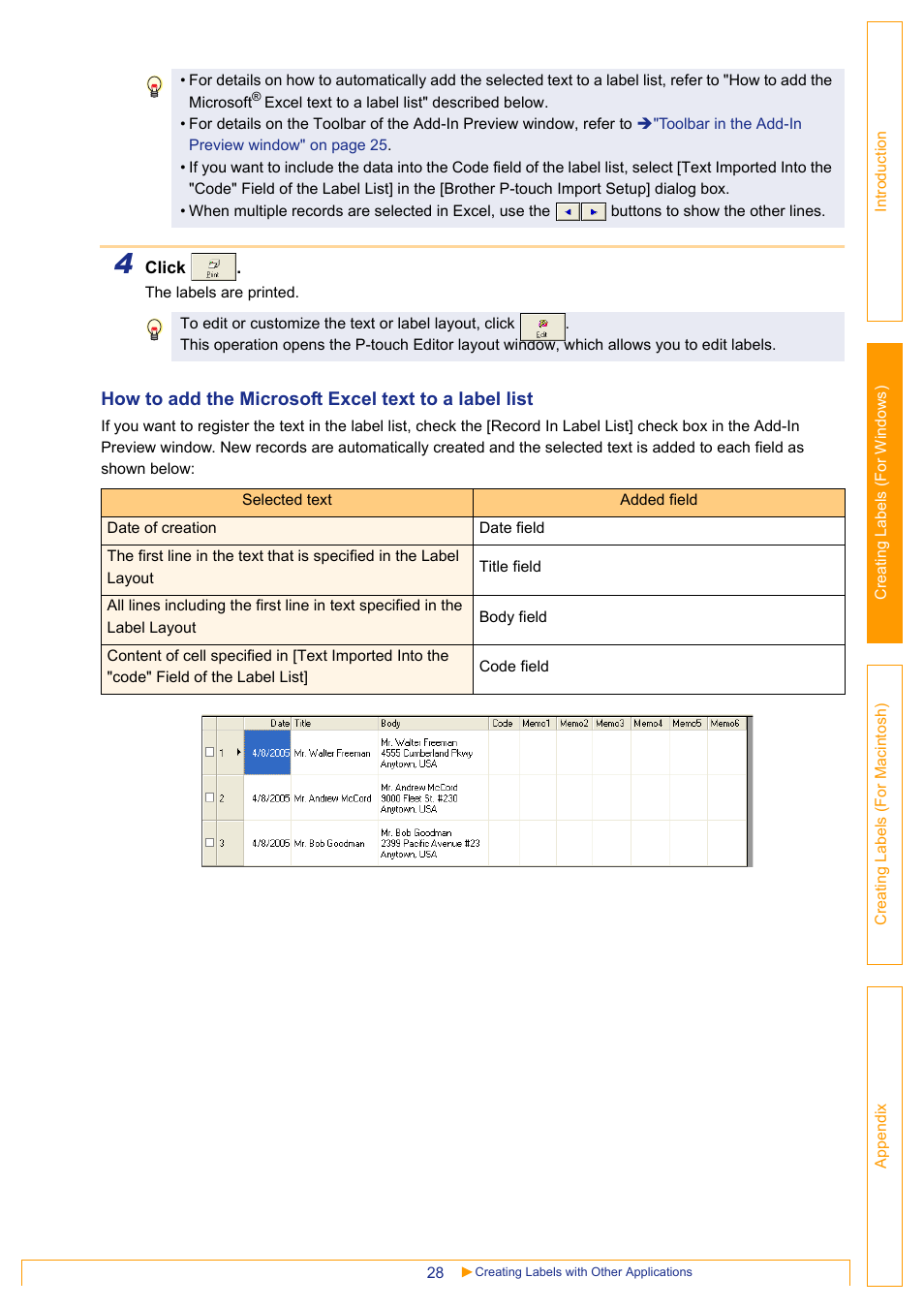 Brother QL-650TD User Manual | Page 28 / 65