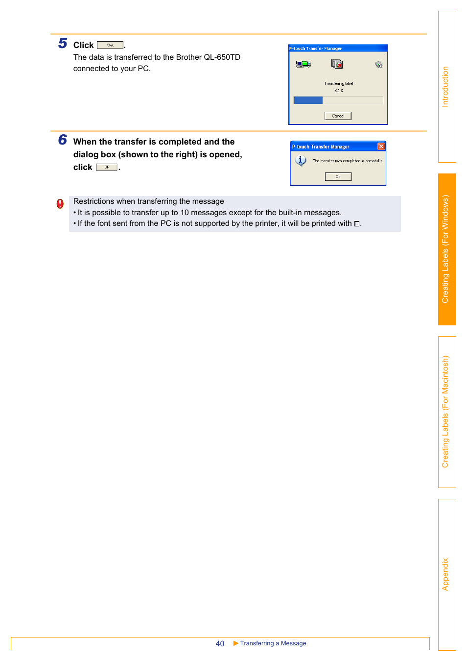 Brother QL-650TD User Manual | Page 40 / 65