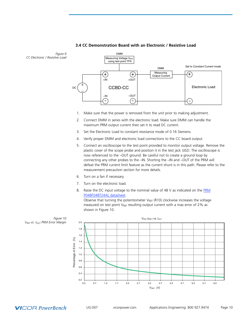 Ccbd-cc | Vicor Constant Current (CC) Demonstration Board User Manual | Page 10 / 17