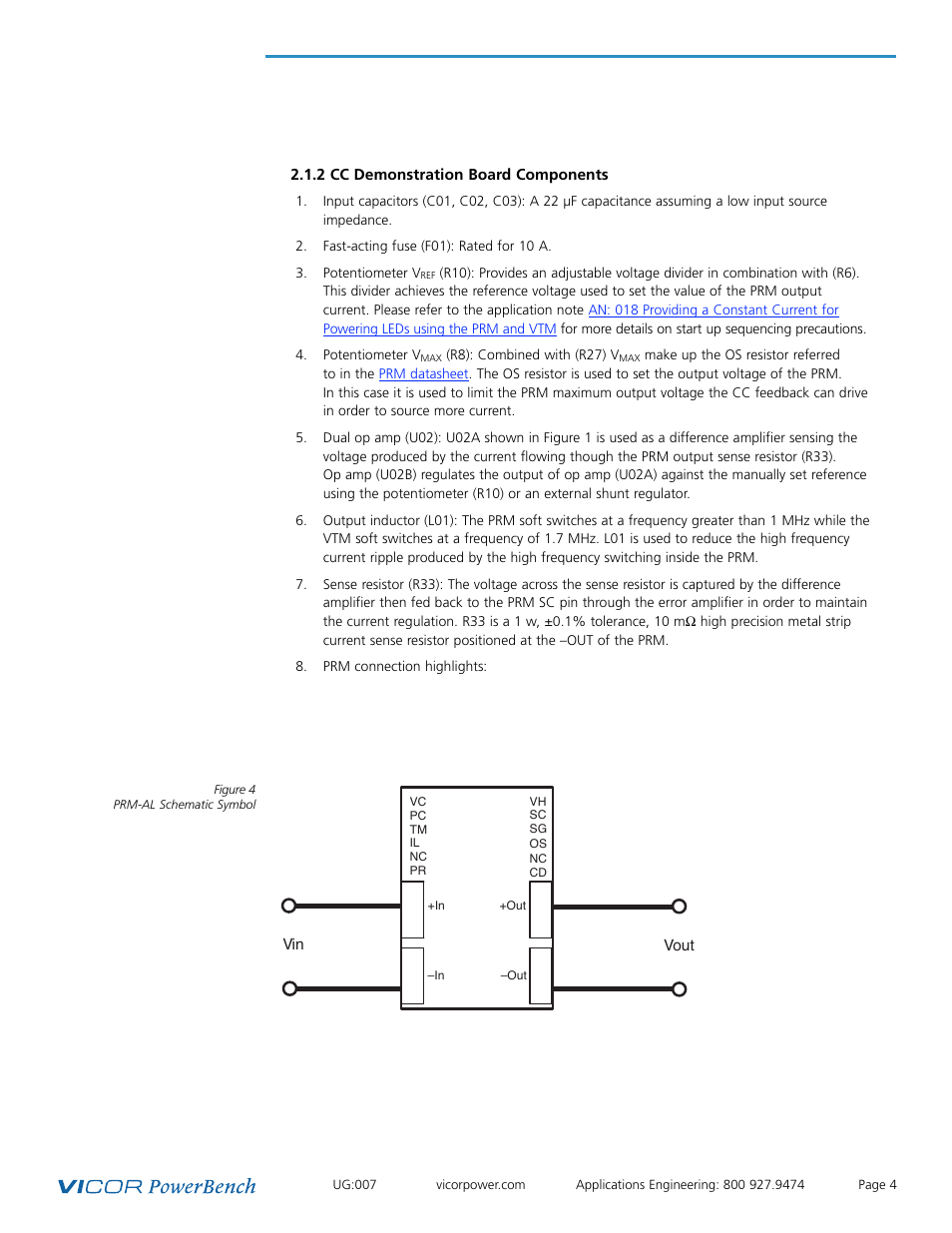 Pr m -a l | Vicor Constant Current (CC) Demonstration Board User Manual | Page 4 / 17