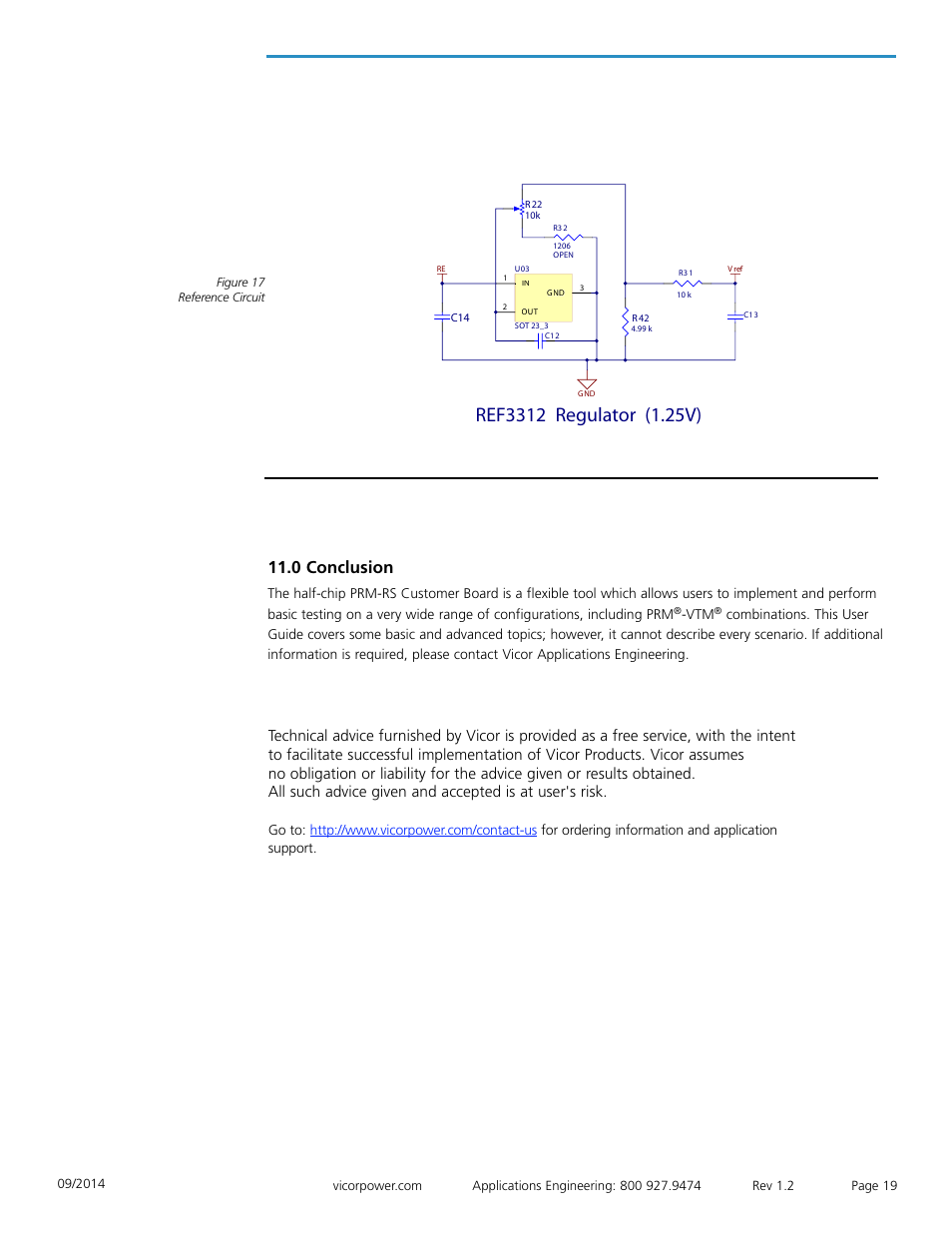 0 conclusion | Vicor Half-chip PRM-RS Customer Board User Manual | Page 19 / 19