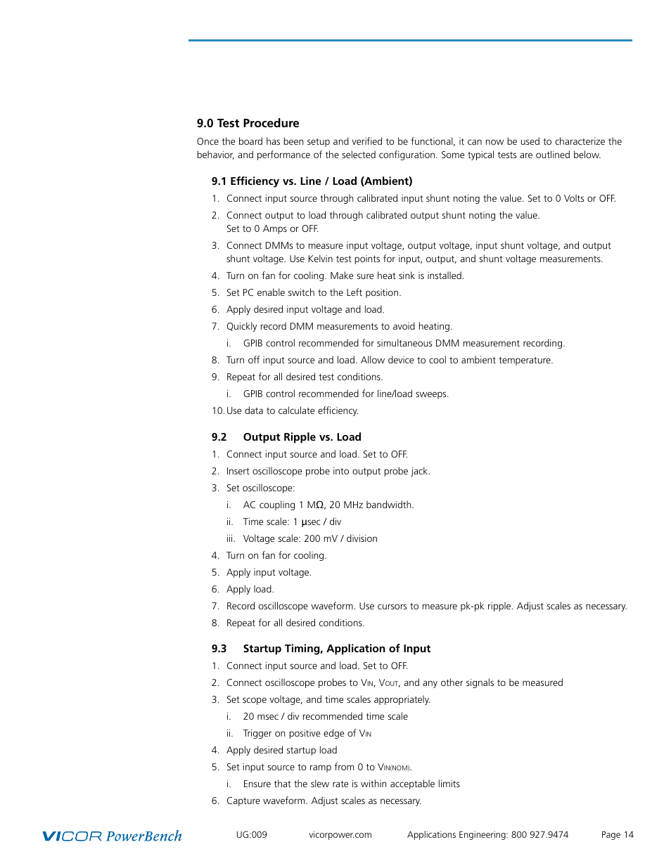 Vicor Full-chip PRM-RS Customer Board User Manual | Page 14 / 19