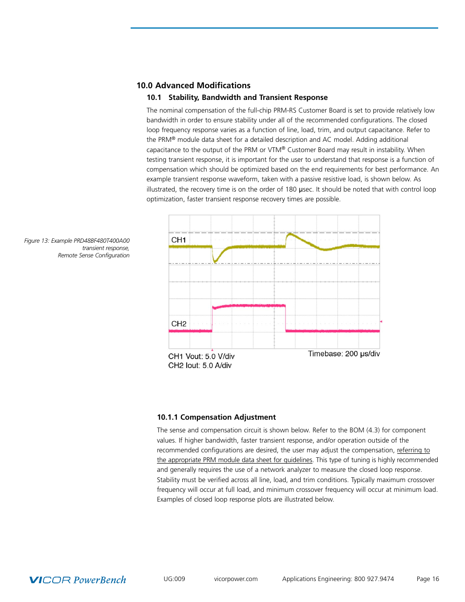 0 advanced modifications | Vicor Full-chip PRM-RS Customer Board User Manual | Page 16 / 19