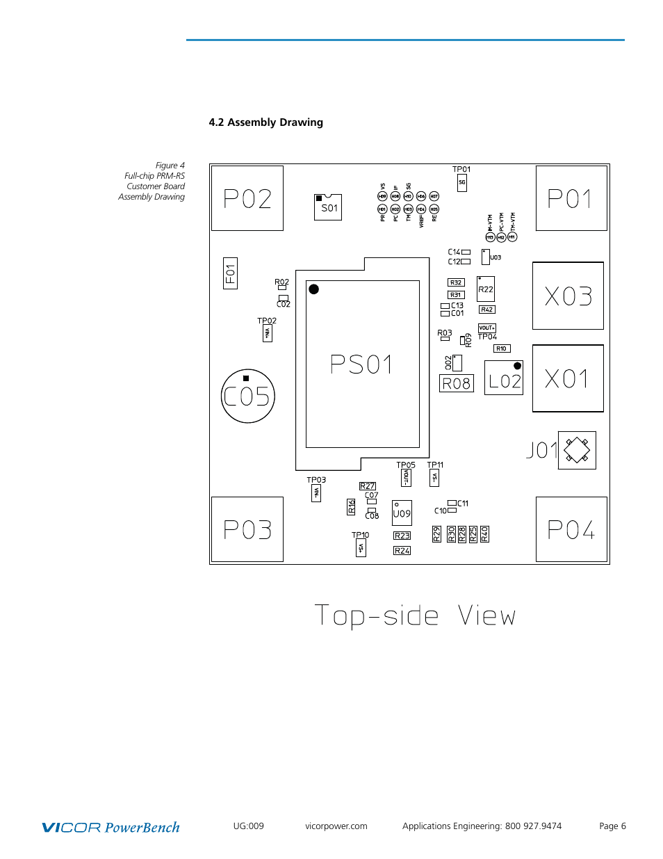 Vicor Full-chip PRM-RS Customer Board User Manual | Page 6 / 19