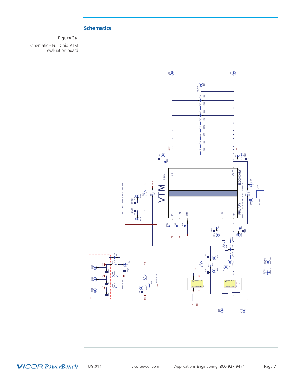 Schematic 7, Vt m, Schematics | Vicor VI Chip VTM Evaluation Board User Manual | Page 7 / 13