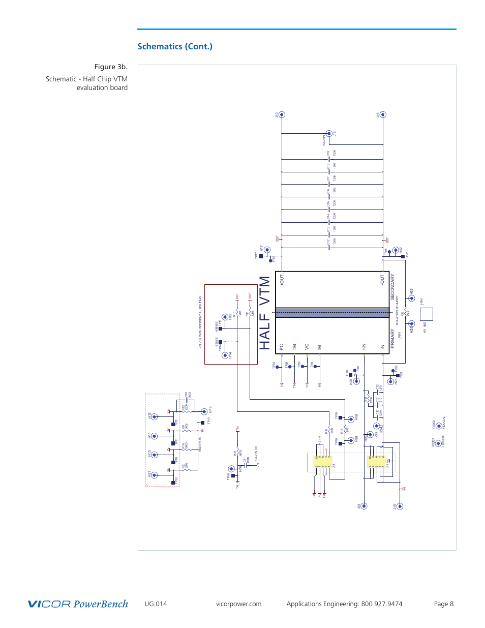 Schematics (cont.) | Vicor VI Chip VTM Evaluation Board User Manual | Page 8 / 13