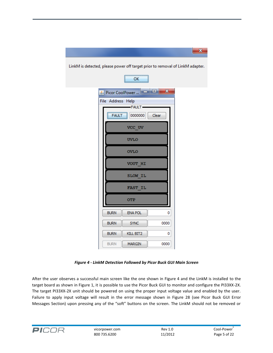 Pi33xx-2x i, C digital interface guide | Vicor PI33XX-2X I2C Digital Interface Guide User Manual | Page 5 / 22