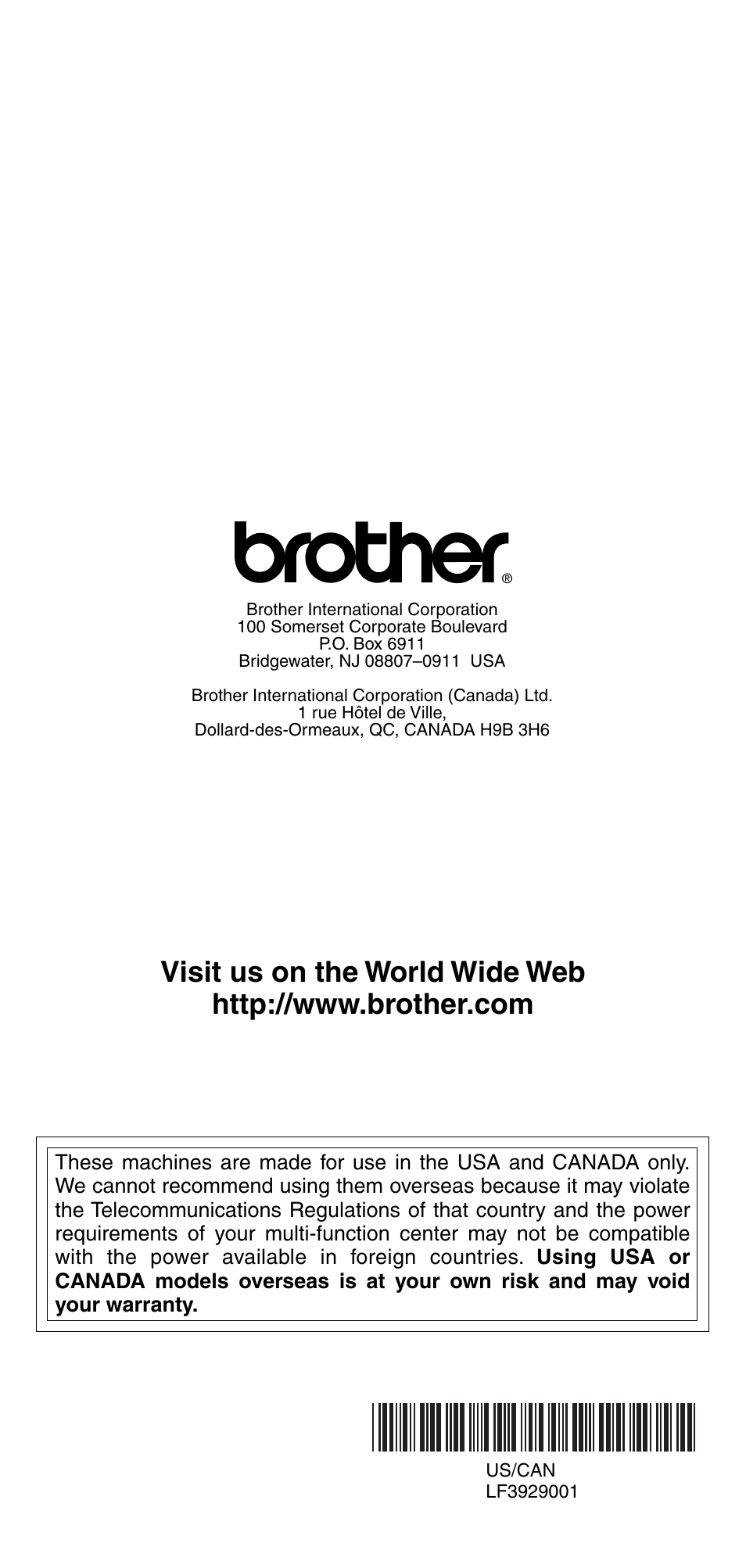 Brother FAX-575 User Manual | Page 114 / 114