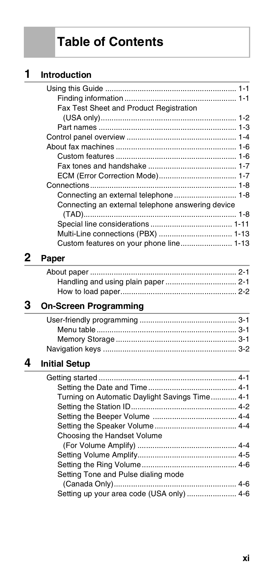 Brother FAX-575 User Manual | Page 13 / 114