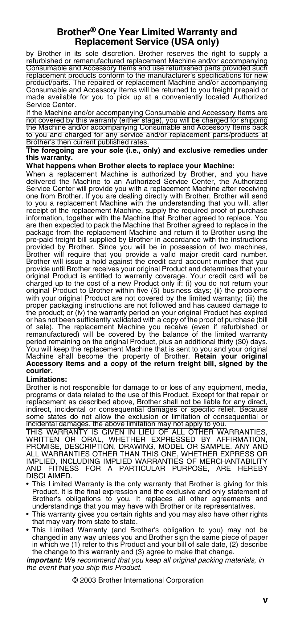 Vbrother | Brother FAX-575 User Manual | Page 7 / 114