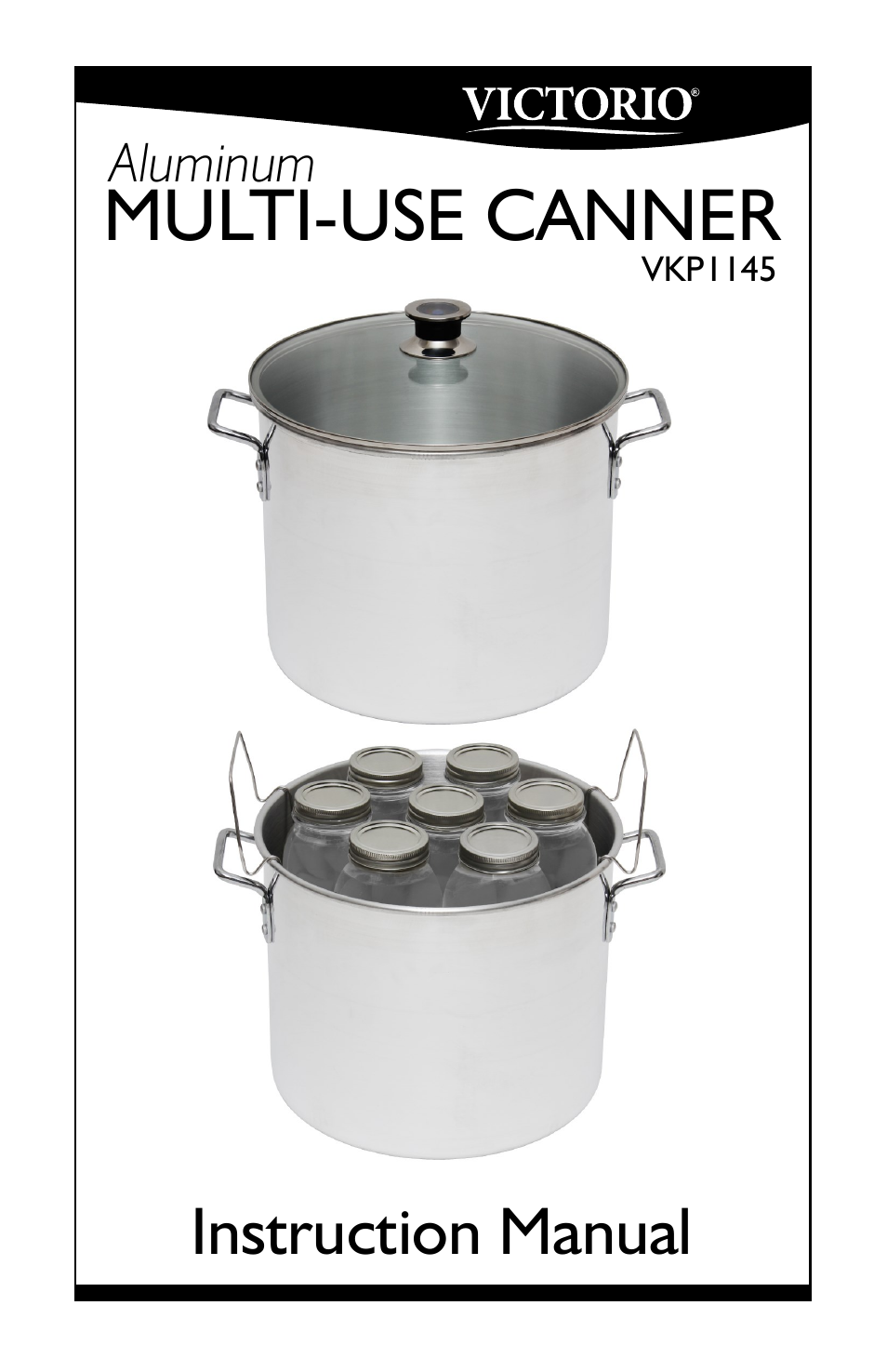 Victorio VKP1145 Aluminum Canner User Manual | 20 pages