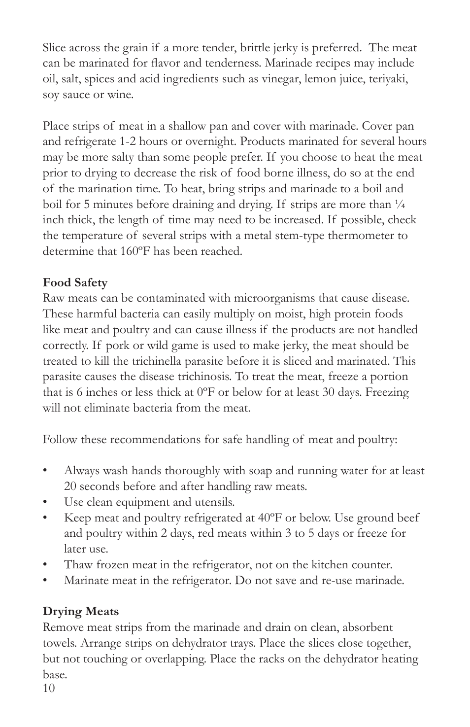 Victorio VKP1006 Food Dehydrator User Manual | Page 12 / 20