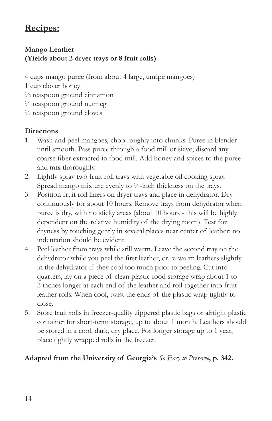Recipes | Victorio VKP1006 Food Dehydrator User Manual | Page 16 / 20