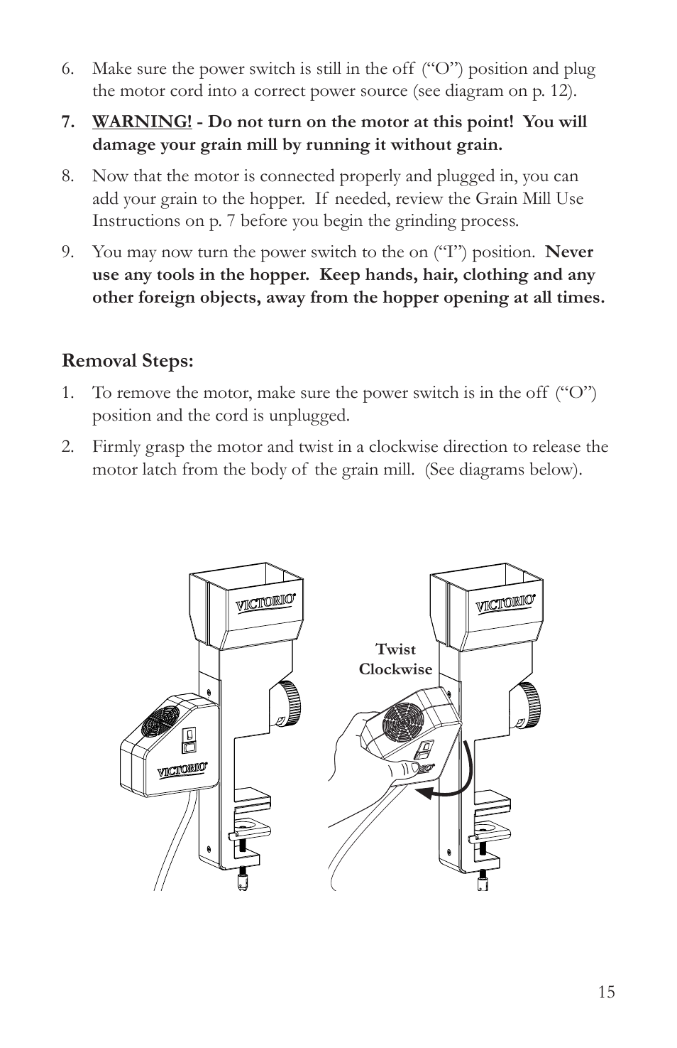 Victorio VKP1024A Deluxe Grain Mill User Manual | Page 17 / 20