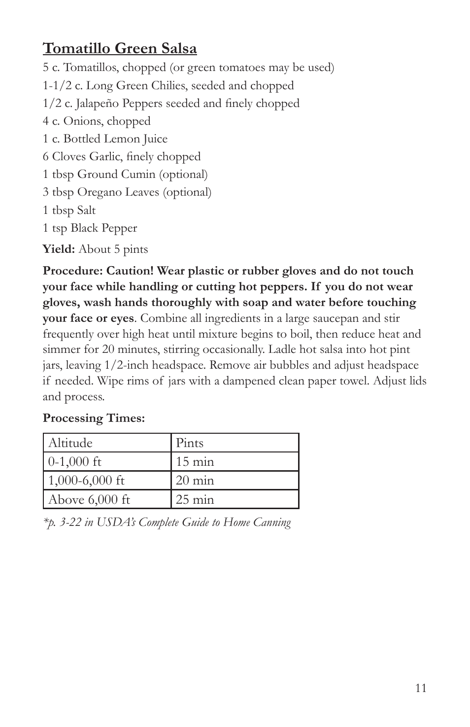 Tomatillo green salsa | Victorio VKP1054 Steam Canner User Manual | Page 13 / 16