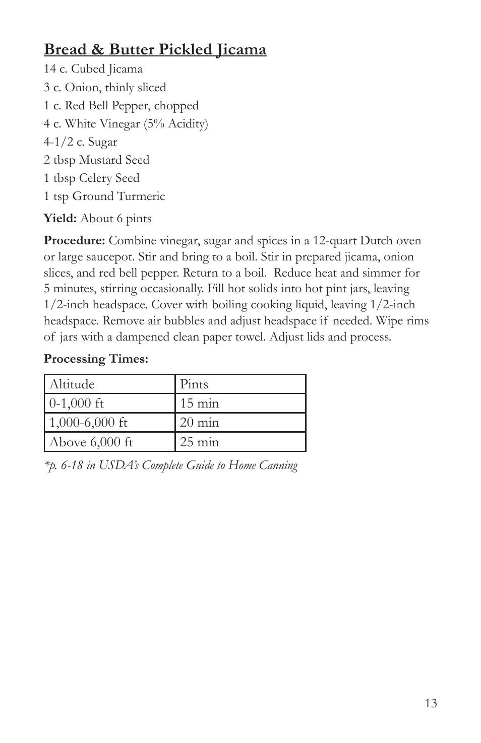 Bread & butter pickled jicama | Victorio VKP1054 Steam Canner User Manual | Page 15 / 16